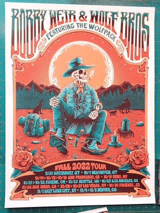 Item #195828 Bob Weir and Wolf Bros- 2022 -Tour Poster - Fall Tour - VIP