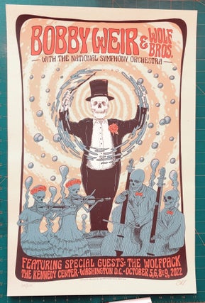 Item #195830 Bob Weir and Wolf Bros - 2022- Tour Poster - Washington DC, Oct 5,6,8,9, 2022...