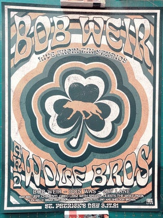 Item #195834 Bob Weir and Wolf Brothers - 2021 - Concert Poster - Tri Studios, Mar 17, 2021