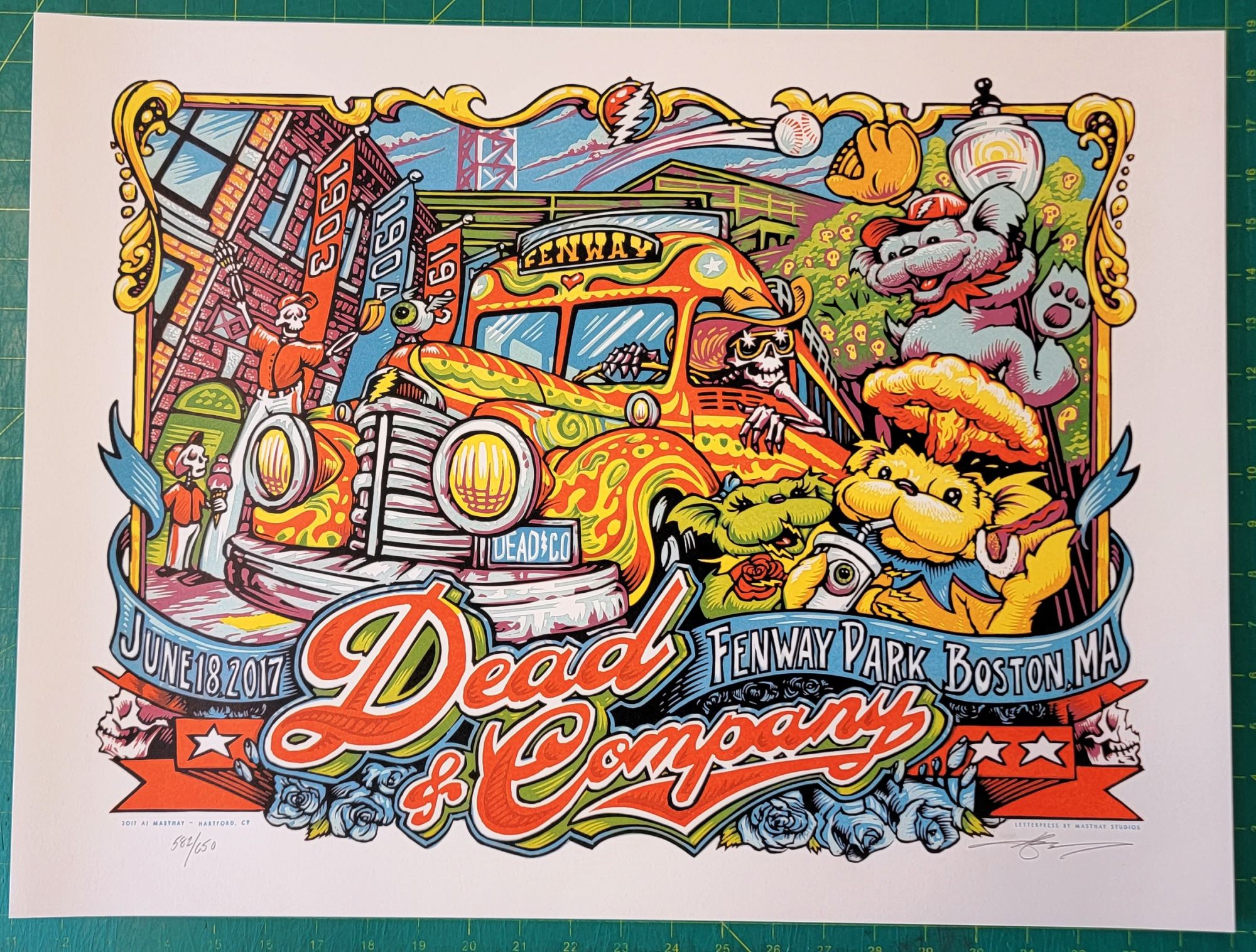 Dead And CO June 24 25 2023 Fenway Park Boston Final Tour Poster