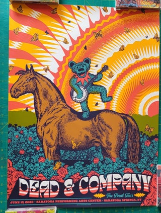 Item #197431 Dead and Company - 2023 - Tour Poster - 06-17 - Final Tour - VIP - Saratoga Springs...