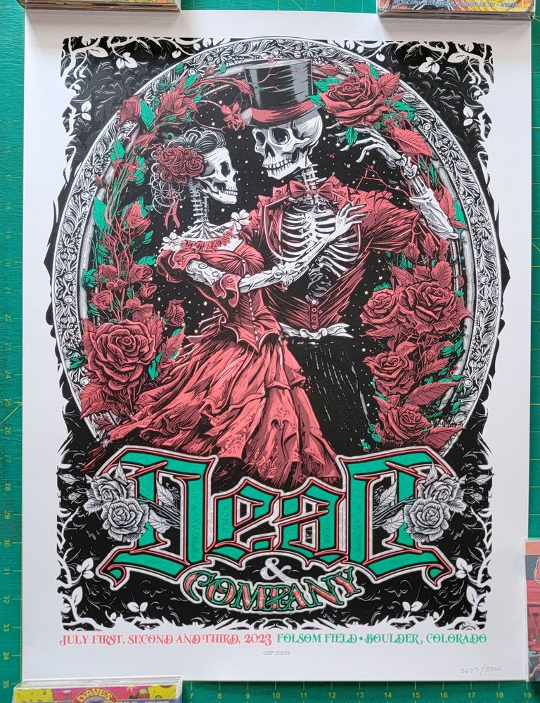 Dead and Company 2023 Tour Poster 0701 Final Tour Boulder CO