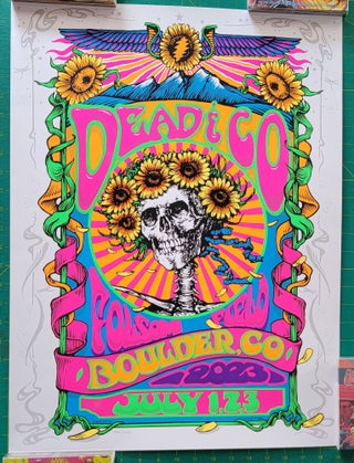 Item #197439 Dead and Company - 2023 - Tour Poster - 07-01 - Final Tour - Boulder CO Folsom...