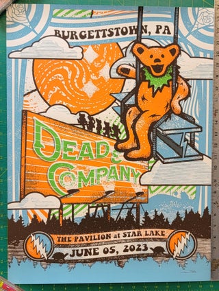 Item #197627 Dead and Company - 2023 - Tour Poster - 06-05 - Final Tour - VIP - Burgettstown, PA...