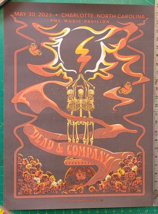 Item #197628 Dead and Company - 2023 - Tour Poster - 05-30 - Final Tour - VIP - Charlotte, NC PNC...
