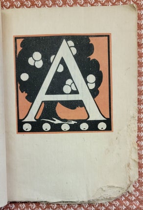 LETTERS DESIGNED AND CUT ON LINOLEUM BLOCKS BY THE LETTERING CLASS OF TEACHERS COLLEGE COLUMBIA UNIVERSITY
