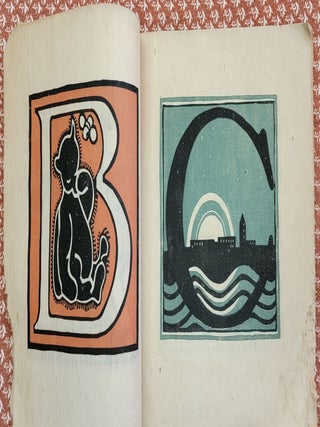 LETTERS DESIGNED AND CUT ON LINOLEUM BLOCKS BY THE LETTERING CLASS OF TEACHERS COLLEGE COLUMBIA UNIVERSITY