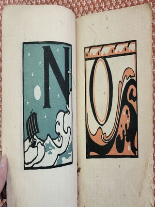 LETTERS DESIGNED AND CUT ON LINOLEUM BLOCKS BY THE LETTERING CLASS OF TEACHERS COLLEGE COLUMBIA UNIVERSITY