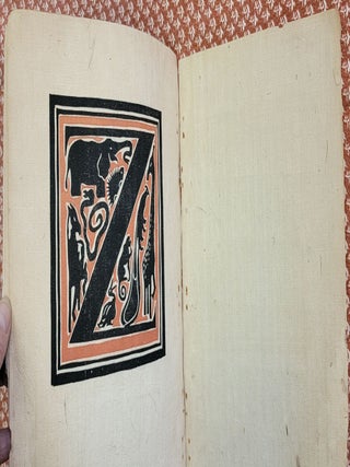 LETTERS DESIGNED AND CUT ON LINOLEUM BLOCKS BY THE LETTERING CLASS OF TEACHERS COLLEGE COLUMBIA UNIVERSITY