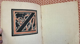 LETTERS DESIGNED AND CUT ON LINOLEUM BLOCKS BY THE LETTERING CLASS OF TEACHERS COLLEGE COLUMBIA UNIVERSITY