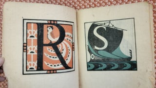 LETTERS DESIGNED AND CUT ON LINOLEUM BLOCKS BY THE LETTERING CLASS OF TEACHERS COLLEGE COLUMBIA UNIVERSITY