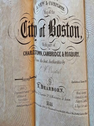 A New & Complete Map of The City of Boston, With Part of Charlestown, Cambridge and Roxbury...by G.W. Boynton for N. Dearborn