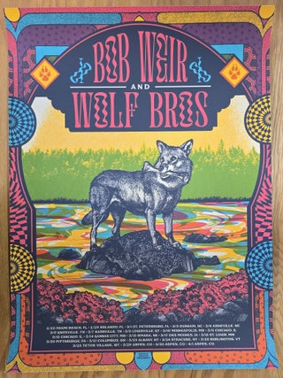 Item #205964 Bob Weir and Wolf Brothers - 2020 - Poster - VIP - WInter/Spring Tour 2020