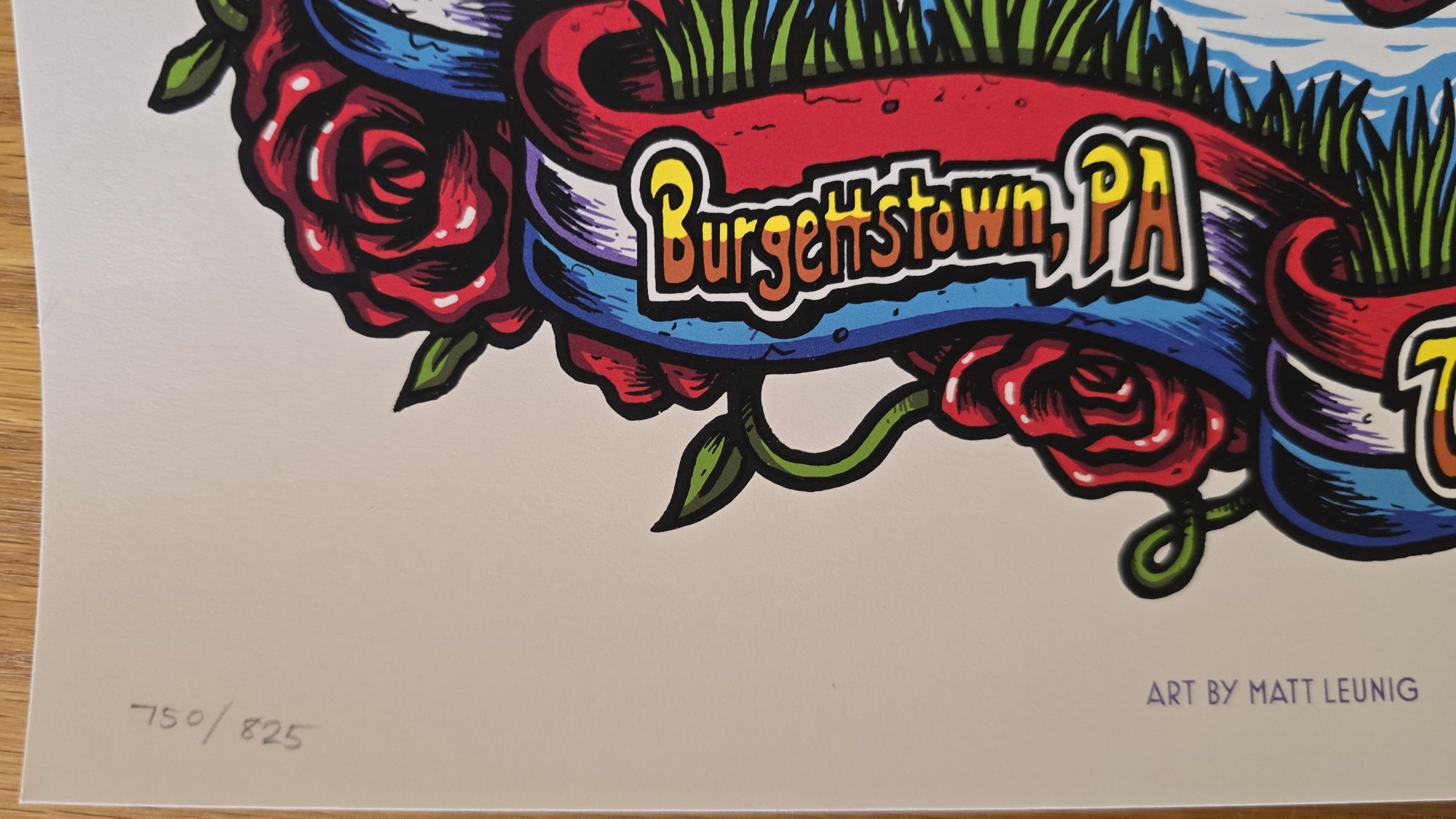 Dead & Company Poster Burgettstown Star Lake 7/12 2022