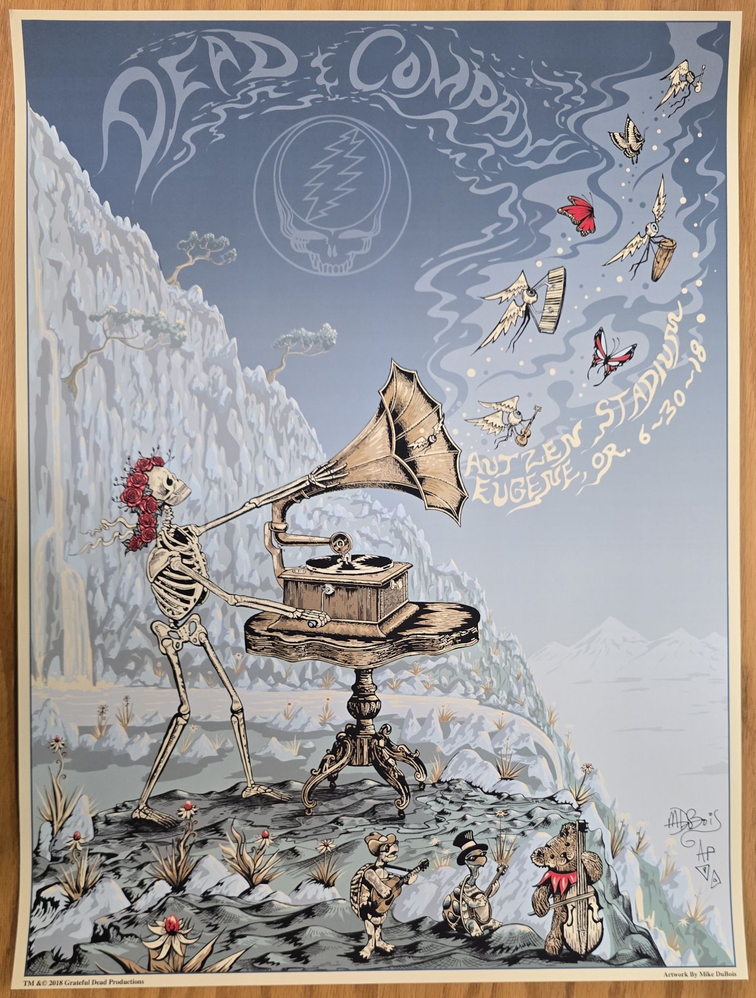 Dead & Company Poster Eugene Autzen Stadium 2018 exCollection Bill