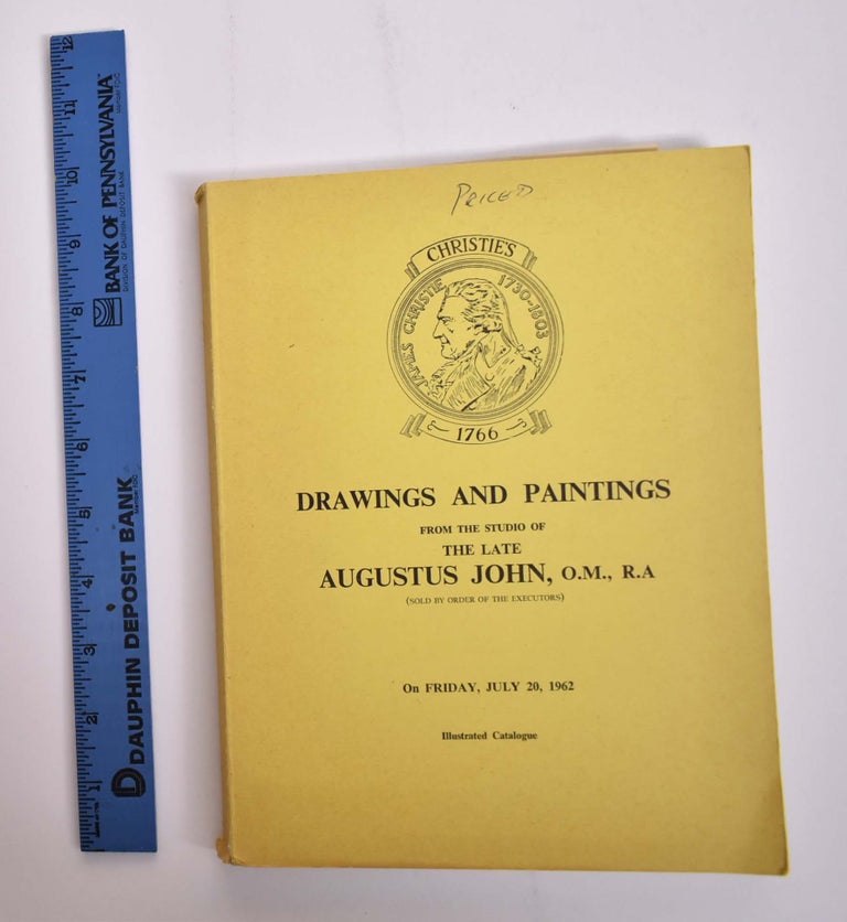 Item #21794 Catalogue of Drawings and Paintings from the Studio of the Late Augustus John, O.M., R.A. (Sold by Order of the Executors). n/a.