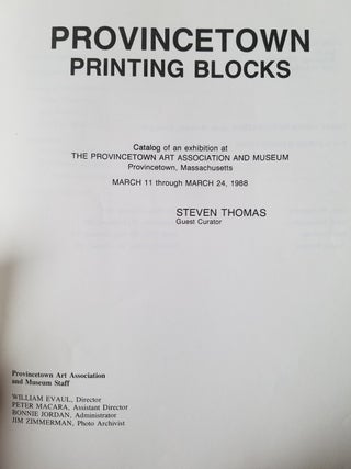 Provincetown Printing Blocks