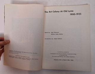 The Art Colony at Old Lyme: 1900-1935