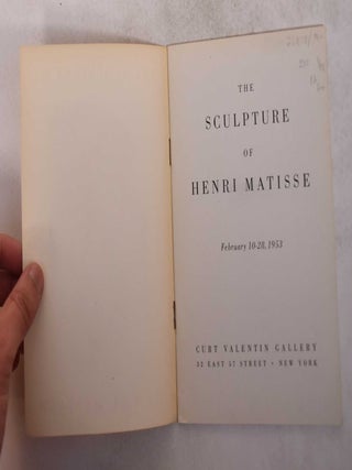 The Sculpture of Henri Matisse