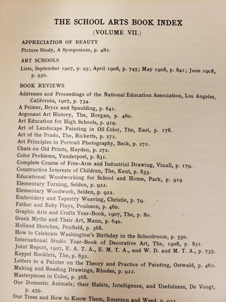 The School Arts Book, Vol. 7, Sept. 1907 to June, 1908