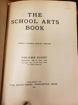 The School Arts Book, Vol. 8, Sept. 1908 to June, 1909