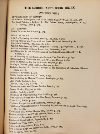 The School Arts Book, Vol. 8, Sept. 1908 to June, 1909