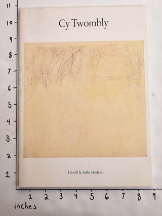 Item #2481 Cy Twombly. Roberta Smith