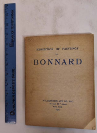 Item #25646 Exhibition of Paintings by Bonnard