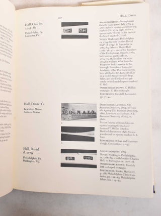 Marks of American Silversmiths in the Ineson-Bissell Collection