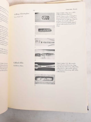 Marks of American Silversmiths in the Ineson-Bissell Collection