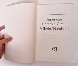 American Ceramic Circle Bulletin, Number 2