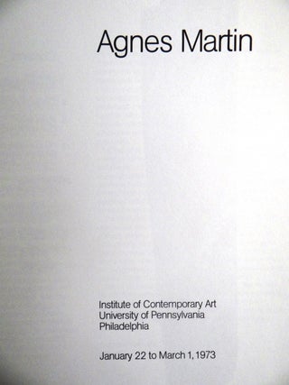Agnes Martin