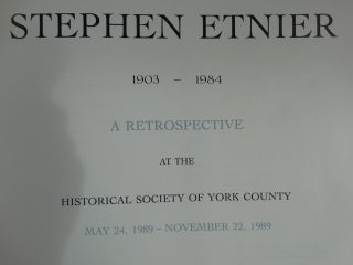 Stephen Etnier, 1903-1984: A Retrospective