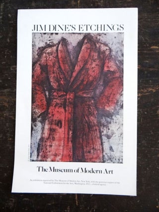 Item #35252 Jim Dine's Etchings. June 6 to September 5 NY: MoMa, 1978