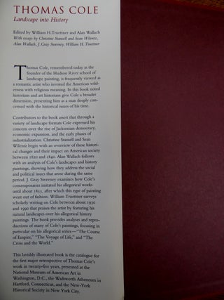 Thomas Cole: Landscape Into History