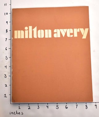 Item #4134 Milton Avery. Adelyn D. Breeskin, Mark Rothko