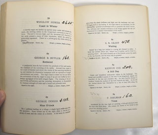 Catalogue of The Private Art Collection of Thomas B. Clarke, New York; Part I Paintings *This copy belonged to Samuel T. Shaw *