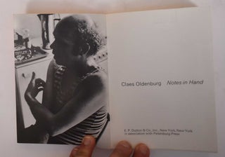 Item #5518.1 Notes In Hand. Claes Oldenburg