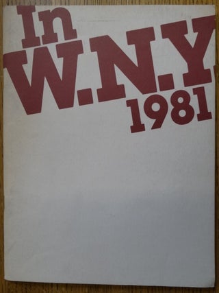 Item #5656 In Western New York, 1981. NY: Albright-Knox Art Gallery Buffalo, 1981, Mar. 13 to...