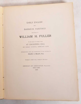 Early English and Barbizon Paintings Belonging to William H. Fuller