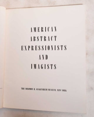 American Abstract Expressionists and Imagists