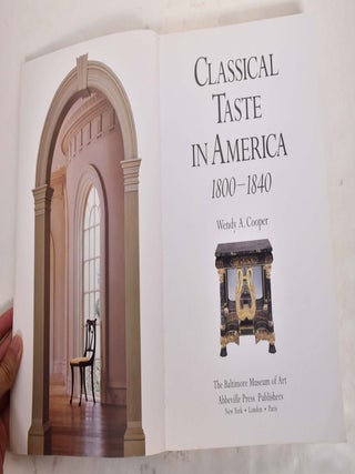 Classical Taste in America, 1800-1840