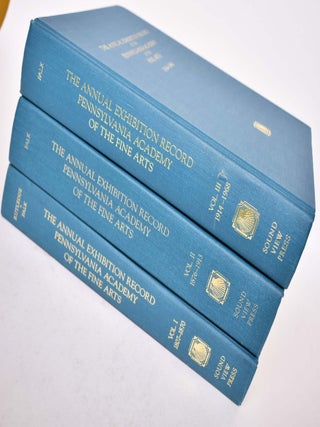 Item #8574 The Annual Exhibition Record of the Pennsylvania Academy of the Fine Arts (3-Volume...