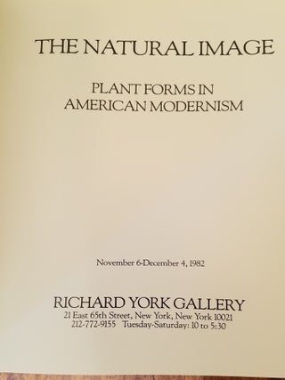 The Natural Image: Plant Forms in American Modernism