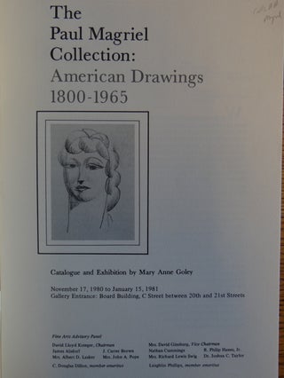 The Paul Magriel Collection: American Drawings, 1800-1965