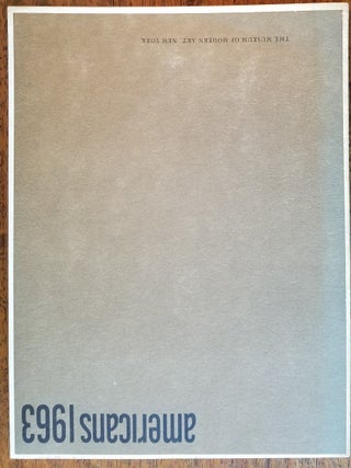 Item #9331 Americans, 1963. Dorothy C. Miller, Museum of Modern Art